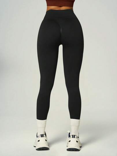 UONNOU Quần legging cạp cao không đường may, thích hợp cho mùa xuân/hè.