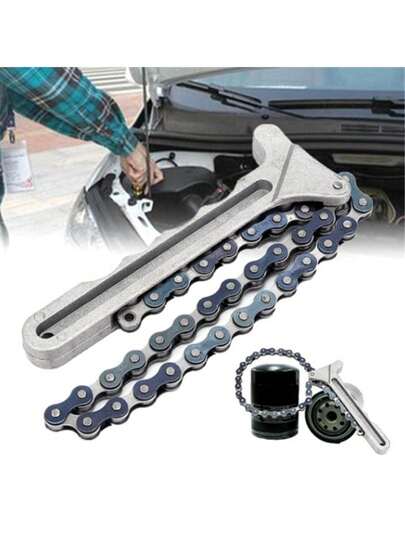 Oil Filter Wrench, Adjustable Filter Removal Wrench, Suitable For Filters With Size 55-100mm,The Short Handle Is Perfect For Narrow Spaces