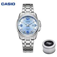 Casio 2pcs/Set Casual Women's Analog Watches, Blue & Pink Dial Stainless Steel Band, 50M Waterproof Date Function, Ideal For Daily Rotation & Different Outfits - one-size - View 7