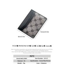 Baellerry 1 chiếc ví đựng thẻ in họa tiết hình học, ví đựng thẻ cá nhân hóa sáng tạo, nhiều ngăn, ví đựng thẻ mỏng nhỏ gọn, ví đựng hộ chiếu unisex. - Trong sáng - Xem 3