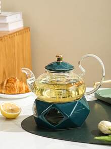 WGROOM 1个玻璃茶壶，厨房/餐厅/客厅冷水壶，保温壶，适用于茶、咖啡、牛奶、果汁，适合婚礼、派对、送礼、生日等场合。 - 彩色 - 查看 10