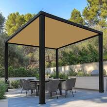1 Set Large Rectangular Waterproof Sun Shade Canvas, Blocks 98% UV Rays; Suitable For Patio, Garden, Swimming Pool And Outdoor Camping - Rectangle - View 6