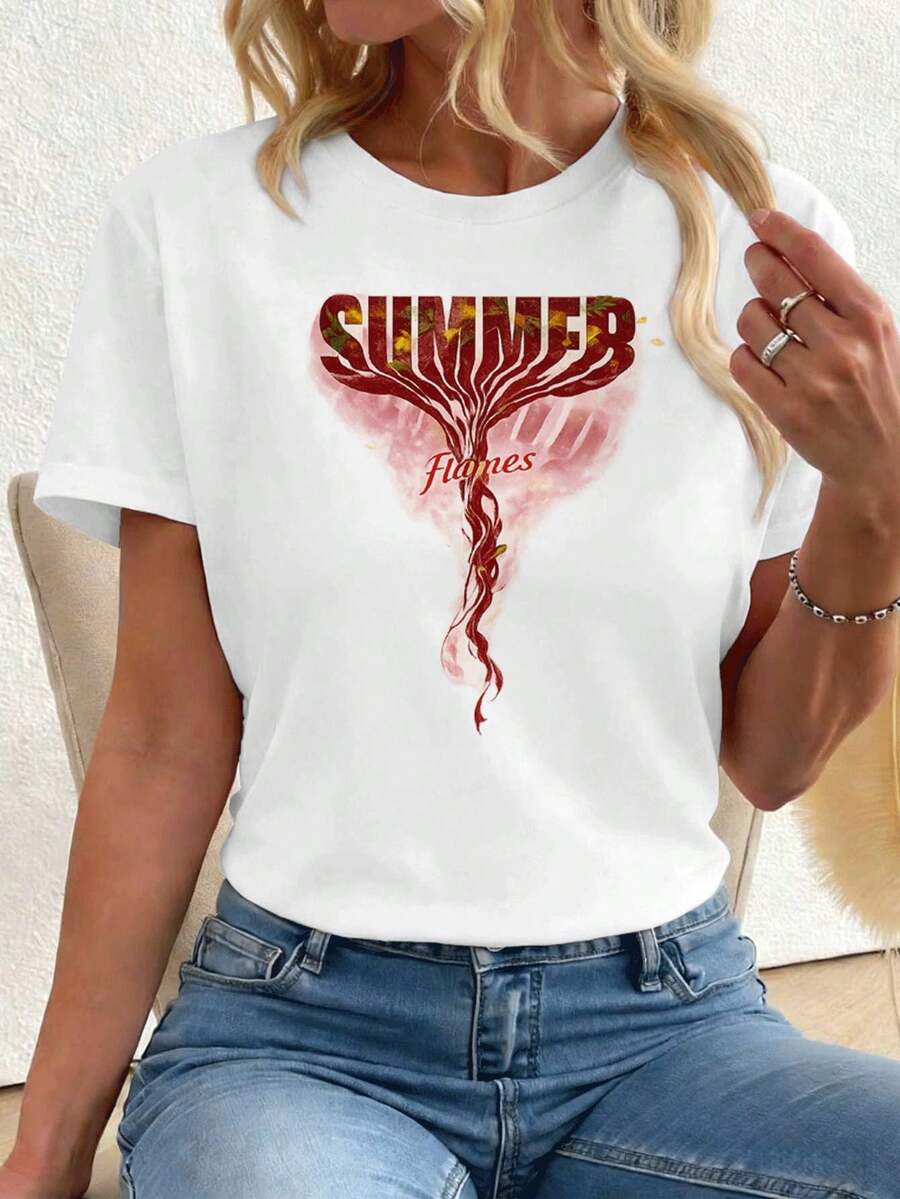 Women T-Shirts - White - View 1