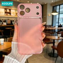 Pink Matte Semi-Transparent Phone Case, Soft TPU Drop-Proof Protective Case, All-Around Camera Protection, Compatible With Apple 17/17 Pro/17 Pro Max/16/15/14/13/12/11 - Pink - View 5