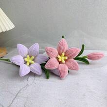 2/4/6/8支人造百合花，仿真百合花束，适用于家居插花、香氛花束、花店用品、INS风格装饰、自然花束、家居装饰、桌面装饰、婚礼中心摆件、春夏派对及节日装饰（母亲节、复活节、感恩节） - 彩色 - 查看 11