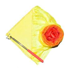 1 Set Ombre Chiffon Dance Scarf, Soft & Lightweight Silk Veil, Suitable For Sports Meetings, Opening Ceremonies, Dance Performances, Belly Dance Stage Shows, And Cheerleading Props - Multicolor - View 9