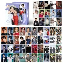 55張 2025 高畫質照片卡，週年紀念個人與團體照片卡，粉絲收藏卡與明信片周邊商品 - 彩色 - 查看 3