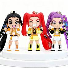 1個 K-Pop 魔女獵手小隊/小隊 K-Pop 動漫鑰匙圈，外觀精美，包含 And Zoey 角色風格。[鑰匙圈盲盒] 適合作為包包吊飾、桌面裝飾、派對禮品、生日和節日禮物 - 彩色 - 查看 5