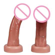 Dildo hai lớp bằng silicon lỏng, đầu to, mềm mại, mô phỏng dương vật thật, dụng cụ thủ dâm, massage tuyến tiền liệt, kích thích điểm G, giãn nở hậu môn, đồ chơi tình dục người lớn. - Một cỡ - Xem 2