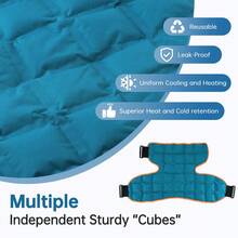 Hailicare Cold/Hot Compress Shoulder Pack, Reusable Shoulder Wrap With Self-Absorbing Polymer Material, Polymer Resin Shoulder Support For Relaxation & Comfort - Navy Blue - View 6