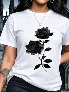 Women's T-Shirts! New! Women's Short Sleeve Blouse, Plain Design, Ideal For Lounging At Home Or Casual Wear. Limited Time Offer. Lovely Blouse, Comfortable And Regular Length. Machine Washable. - 白色 - 查看 6