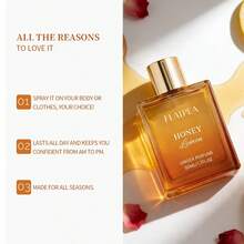 50ml Honey Lemon Unisex Perfume | Alcohol-Free, Long-Lasting Fresh Fruity Scent, Suitable For Commute, Dates, Gatherings, Travel, Workout, Home | Confidence At Work, Romantic Ambiance, Afternoon Tea With Friends, Guys' Hangout, Fitness Refresher, Vacation, Bedtime Freshness | Unisex, Birthday, Valentine's, Christmas Gift, Self-Use Or Gift, Portable Outdoor Packaging - Long-lasting Fresh Scent - Honey Lemon Scent - 50ml - View 6