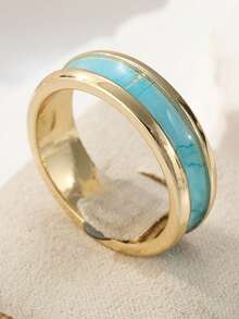 Bohemian Minimalist Gold Ring, Fashion Jewelry Gift. Classic Elegant Style, Suitable For Daily And Vacation Wear - Gold - View 8