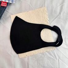 Summer Women's Thin, Breathable Lace Mesh Rhinestone Fashion Korean Style Sunshade Goddess Face Mask, Washable. - Black- - View 4