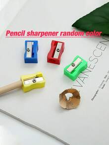 Bộ 5/15/30 bút chì mini hình trái tim mạ vàng có tẩy + 1 bút chì lục giác mini HB 10cm + 1 gọt bút chì, thích hợp cho học sinh, trường học, văn phòng, đám cưới (Màu trắng) - Chuẩn bị cho năm học mới - Bộ - Xem 7