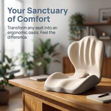 Ergonomic Seat Cushion, Office Lumbar Support Cushion, Posture Correction For Prolonged Sitting, Lumbar Support, Student Office Chair Lumbar Pad, Memory Foam Lumbar Support. - A - View 10