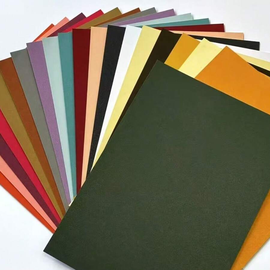 20 Sheets Of 20 Colors Pearl Paper, A4 Size - Suitable For Invitations, Greeting Cards, Handmade DIY, Laser Engraving - 20 Sheets Of Pearlescent Paper - View 1