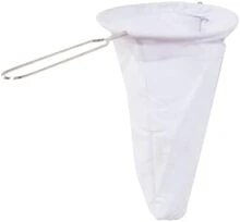 FSBY: Tea_Coffee Filter, Size 30 Inches, Reusable, Traditional Thai Style, Cloth Tea Filter Sock, Pour Over, Dripper Filter, Coffee Strainer - White - View 2