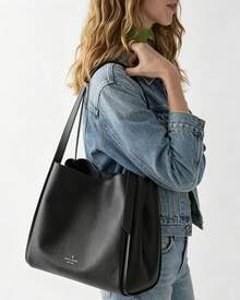Kate Spade KS KNOTT Shoulder Bag for Women With Adjustable Strap and Large Capacity Bucket Bag - 黑色 - 查看 8