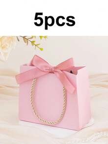 1/5/10pcs Paper Gift Bags, Small Paper Box Packaging Bags, Colorful Jewelry Gift Boxes, Hand-Held Gift Bags, Small Gift Tote Bags, Suitable For Any Party, Gathering, Holiday Event - Multicolor - View 11