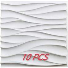 3D PVC牆面板 11.8 x 11.8 英吋，無味材質，輕量且易於安裝，防火、防水防潮，易清潔，適用於居家、房間、浴室、臥室、客廳牆面裝飾，附專用雙面膠，可將壁紙轉化為自黏式牆面板，可貼個性化壁紙打造牆面藝術，適合婚禮新家裝飾與舊屋翻新 - C - 查看 14
