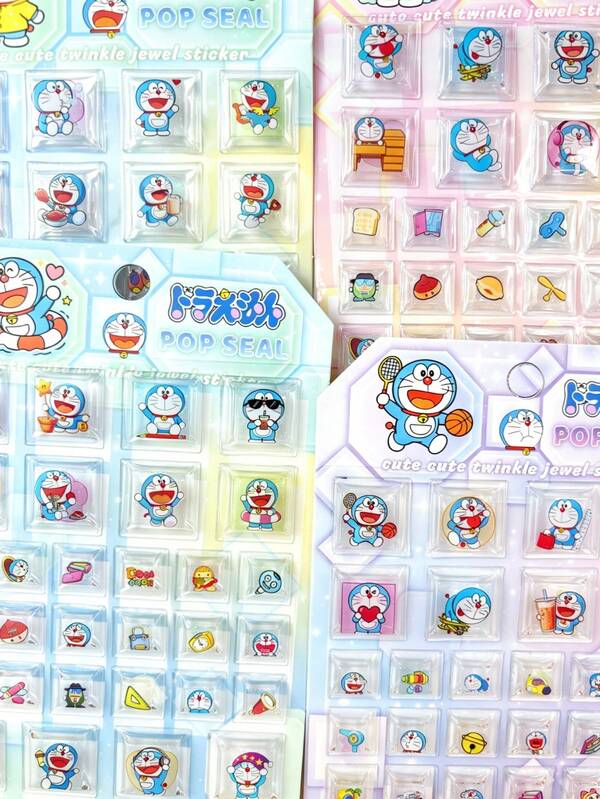 3D立体贴纸、卡通人物贴纸、可爱女孩贴纸、剪贴簿、日记本、手机壳、水瓶和DIY手工装饰
