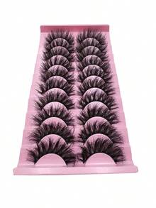Bộ 10 cặp mi giả 8D Fluffy Explosion | Sợi mi dài tự nhiên + cảm giác dày dặn, mềm mại và không dễ bị biến dạng, tạo hiệu ứng mắt to quyến rũ. - Xem 3