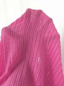 Swim Basics Set cover up unicolor con botón delantero - Rosa Fucsia - Ver 7
