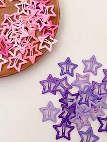 10/30/50/100pcs/Set Jepit Rambut BB Berbentuk Bintang Y2K Lucu, Palet Warna Macaron, Aksesori Rambut Berbentuk Bintang - Cocok Untuk Anak Perempuan Dan Remaja, Pencocokan Dasar, Jepit Rambut yang Berantakan, Dapat Digunakan Untuk Sekolah Sehari-hari, Kegiatan Pesta, Dapat Dipadukan Dengan Gaya Berpakaian Vintage, Manis, Akademik dan Lainnya, Hadiah Hari Ibu - MultiWarna - View 8