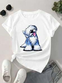 Dam-T-shirts - Vitt - Visa 2