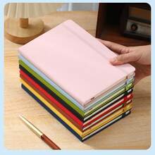A5 Lined Notebook Journal, PU Leather Hardcover With Elastic Band,96 Sheets/192 Pages 8 Colors, School Supplies For Students, Writing & Note Taking - A5 lined - View 11
