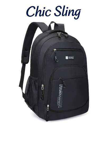 SHILAN Lightweight Breathable Backpack With Side Pockets, Multi-Purpose Bag For School / Commute / Business Trip / Short-Distance Travel