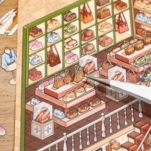 24 Sheets/Bag Sticker Book, Miniature Scenery Building Themed Goods, Scrapbook Supplies, Notebook Accessories, Decorative Cards, Photo Frames, Computers, Phone Cases, Water Cups, Junk Magazines, Pencil Cases, Suitcases Stickers Scrapbooking - Sticker Book - View 7