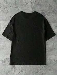 Graphic TeesShirt My Blood Type Is Dr. Sweatshirt Cute Shirt Gift For Her Soda Shirt Birthday Gift ,Pepper -Minimalist T-Shirt Street Style Loose-Fit T-Shirts,Soft T-Shirt,Leisure And Versatile Daily Travel,Summer Travel Neutral T-Shirtcotton Summer Tops - 黑色 - 查看 3