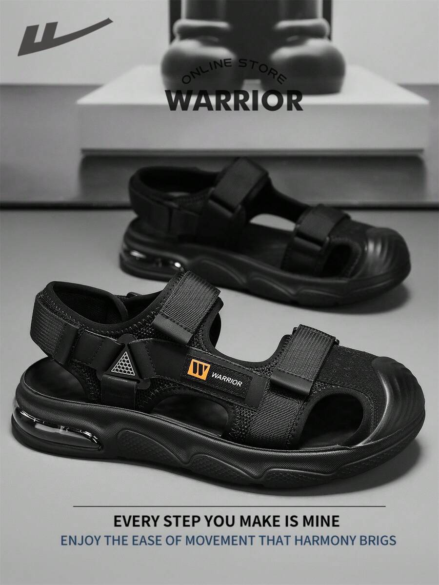 Warrior 男士 River Tracing 鞋款轻便、舒适、透气,风格低调休闲时尚。适合全年穿着,经久耐穿,可全天穿着。镂空厚底粗跟运动鞋。 - 黑色 - 查看 1