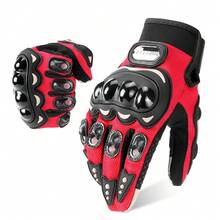 1 Pair Cycling Gloves, Summer Motorcycle Gloves, Cycling Accessories, Off-Road Motorcycle Full Finger Touchscreen Gloves, Outdoor Sports Gloves, Anti-Fall Cycling Gloves, M-2XL - Multicolor - View 13