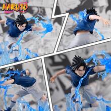 Viz Media 宇智波佐助戰鬥可動人偶 疾風傳 3D PVC 收藏雕像，帶千鳥特效，可擺放在桌面上展示 - HBP-89924 - 查看 3