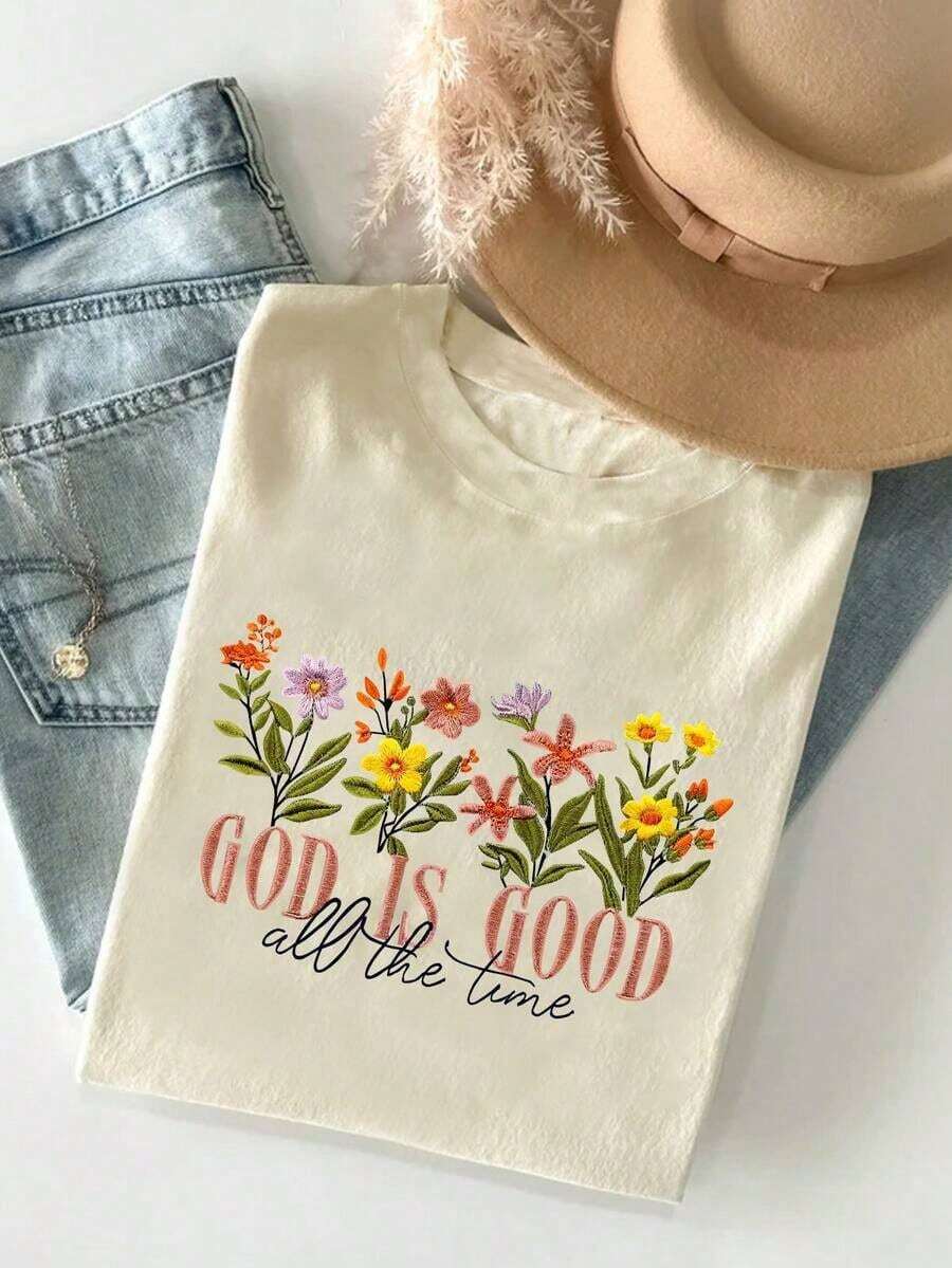 1 pieza de moda casual para hombres y mujeres. Diseño de sublimación para camiseta de mujer con estampado de lazo de cereza, diseño estético femenino para chicas, ideal para el Día de la Madre. Versátil, fácil de combinar, adecuado para uso diario, estilo urbano, conjuntos de vacaciones, conjuntos de fin de semana. - Albaricoque - Ver 1