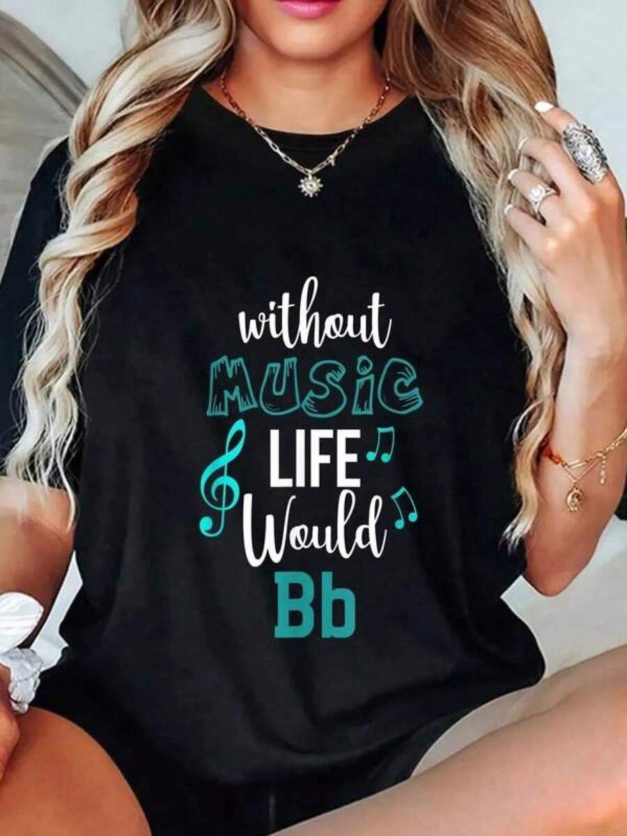 Women T-Shirts - Black - View 1