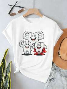 Women T-Shirts - White - View 2