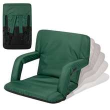 ONIVA - una Marca de Picnic Time - Asiento reclinable Ventura con Soporte Trasero Asiento blanqueador - Verde cazador - Ver 9