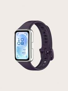 1pc Unisex Plain Quick Release Smartband Silicone Strap Compatible With Huawei Band 11 / 11 Pro - Band 11 / 11 Pro - View 20