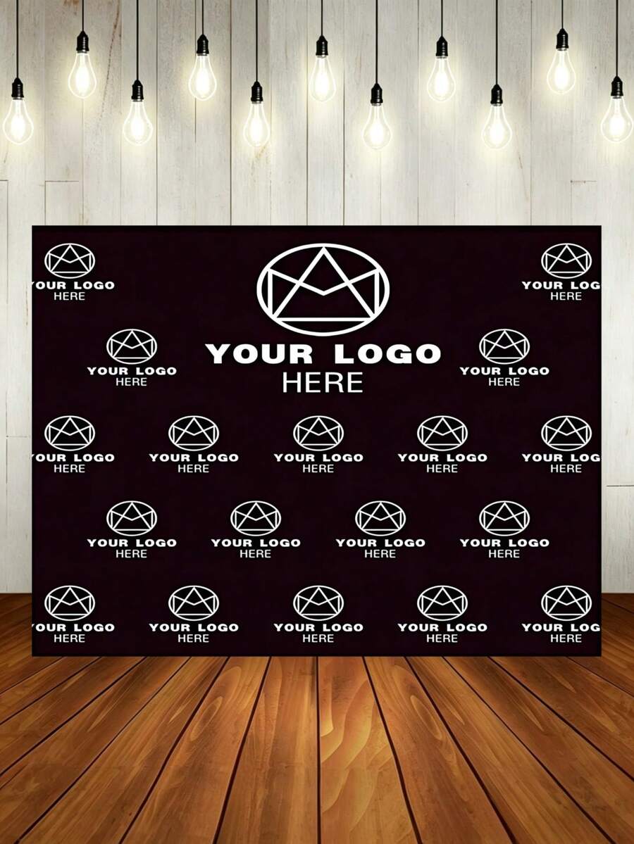 可定制Logo/文字派对横幅，可定制企业广告，添加您的Logo或照片设计，个性化派对装饰，添加您的Logo/图片/文字/符号，多用途横幅背景，2D平面乙烯基材质