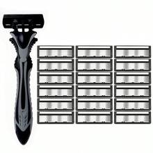 6-Layer Manual Shaving Razor With Trimmer, Replaceable Blades & Razor Holder, Men & Women Facial & Body Hair Removal Tool, Daily Grooming Essential, Ideal Personal Care Gift, Face Razor, Wax Hair Removal, Shaver For Women, Depilador Facial - Multicolor - View 15