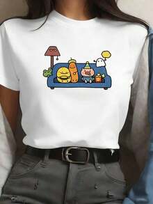 Women T-Shirts - White - View 1