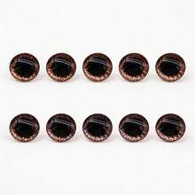 10pcs 16mm-24mm 3D Shiny Plastic Safety Eyes, Suitable For Knitted Dolls, Stuffed Animals, Halloween Decorations And Other DIY Crafts, With Washers - E - View 34