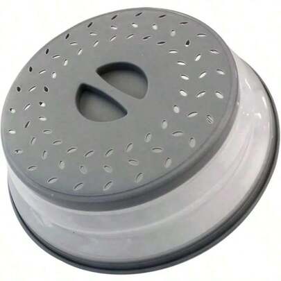 Silicone Microwave Splash Guard, Food And Fruit Drain Microwave Cover, Microwave Food Cover, Microwave Plate Cover, Microwave Lid, Kitchen Supplies, Kitchen Utensils, Wedding Decor, Christmas Decor, Birthday Decor, Birthday Gift, Christmas Table Decor, Christmas, Christmas Decoration, Christmas Gift Kitchen Microwave Anti-Splatter Lid, Food Heating Splatter Cover, Cooking Food Protector, Microwave Food Splatter Lid, Kitchen Food Heating Cover