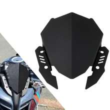 PowerMotor Motorcycle Windshield Wind Deflector Wind Shield Screen For MT-15 MT15 2017-2022 MT125 MT-125 2019-2022 Naked Street Bike Accessories - A - View 1