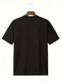 To My Stepped Up Dad My Life Better Stepping Dad-Shirt - Black - View 2