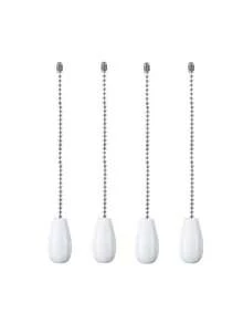 4pcs/2pcs Bohemian Style Ceiling Fan Pull Chain Decorative Pendant Extension, 12 Inch Lighting Ceiling Fan Beaded Tassel With Connector - A - View 6